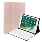 FT-1030 Bluetooth 3.0 ABS ブラッシュドテクスチャ キーボード + スキンテクスチャ レザー タブレットケース iPad Air / Air 2 / iPad Pro 9.7インチ用、三段階角度調整 / マグネット / スリープ機能付き、FT-1030D