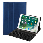 FT-1030 Bluetooth 3.0 ABS ブラッシュドテクスチャ キーボード + スキンテクスチャ レザー タブレットケース iPad Air / Air 2 / iPad Pro 9.7インチ用、三段階角度調整 / マグネット / スリープ機能付き、FT-1030D