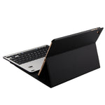 FT-1038B 着脱式 Bluetooth 3.0 アルミニウム合金キーボード＋ラムスキンテクスチャーレザータブレットケース iPad Air / Air 2 / iPad Pro 9.7インチ 用 撥水／三段階角度調整／マグネット／スリープ機能付き FT-1038B