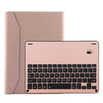 FT-1038B 着脱式 Bluetooth 3.0 アルミニウム合金キーボード＋ラムスキンテクスチャーレザータブレットケース iPad Air / Air 2 / iPad Pro 9.7インチ 用 撥水／三段階角度調整／マグネット／スリープ機能付き FT-1038B