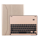 FT-1038B 着脱式 Bluetooth 3.0 アルミニウム合金キーボード＋ラムスキンテクスチャーレザータブレットケース iPad Air / Air 2 / iPad Pro 9.7インチ 用 撥水／三段階角度調整／マグネット／スリープ機能付き FT-1038B