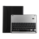FT-1038E 着脱式 Bluetooth 3.0 アルミニウム合金キーボード＋ラムスキンテクスチャーレザータブレットケース iPad Air / Air 2 / iPad Pro 9.7インチ 用 ペンスロット／撥水／三段階角度調整／マグネット／スリープ機能付き FT-1038E