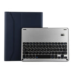 FT-1038E 着脱式 Bluetooth 3.0 アルミニウム合金キーボード＋ラムスキンテクスチャーレザータブレットケース iPad Air / Air 2 / iPad Pro 9.7インチ 用 ペンスロット／撥水／三段階角度調整／マグネット／スリープ機能付き FT-1038E