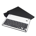 FT-1039B 着脱式 Bluetooth 3.0 アルミニウム合金キーボード＋ラムスキンテクスチャーレザータブレットケース iPad Pro 10.5インチ / iPad Air (2019) 用 撥水／三段階角度調整／マグネット／スリープ機能付き FT-1039B