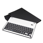 FT-1039B 着脱式 Bluetooth 3.0 アルミニウム合金キーボード＋ラムスキンテクスチャーレザータブレットケース iPad Pro 10.5インチ / iPad Air (2019) 用 撥水／三段階角度調整／マグネット／スリープ機能付き FT-1039B