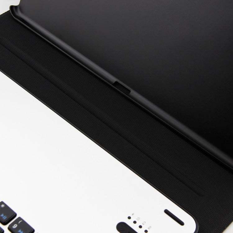 FT-1039B 着脱式 Bluetooth 3.0 アルミニウム合金キーボード＋ラムスキンテクスチャーレザータブレットケース iPad Pro 10.5インチ / iPad Air (2019) 用 撥水／三段階角度調整／マグネット／スリープ機能付き FT-1039B