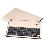 FT-1039B 着脱式 Bluetooth 3.0 アルミニウム合金キーボード＋ラムスキンテクスチャーレザータブレットケース iPad Pro 10.5インチ / iPad Air (2019) 用 撥水／三段階角度調整／マグネット／スリープ機能付き FT-1039B