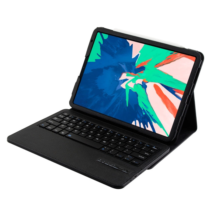 IP011 取り外し可能 Bluetooth 3.0 ABSキーボード + ライチテクスチャーレザー タブレットケース iPad Pro 11インチ (2018)用 スリープ機能付き IP011