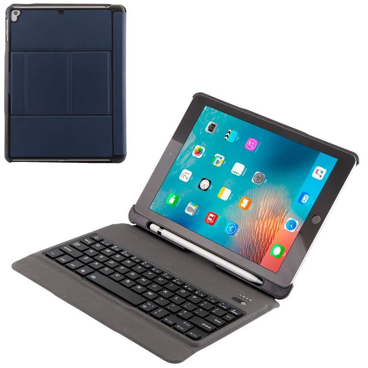T-201 着脱式 Bluetooth 3.0 超薄型キーボード + ラムスキンテクスチャ レザー タブレットケース iPad Air / Air 2 / iPad Pro 9.7インチ用、多角度調整対応、T-201