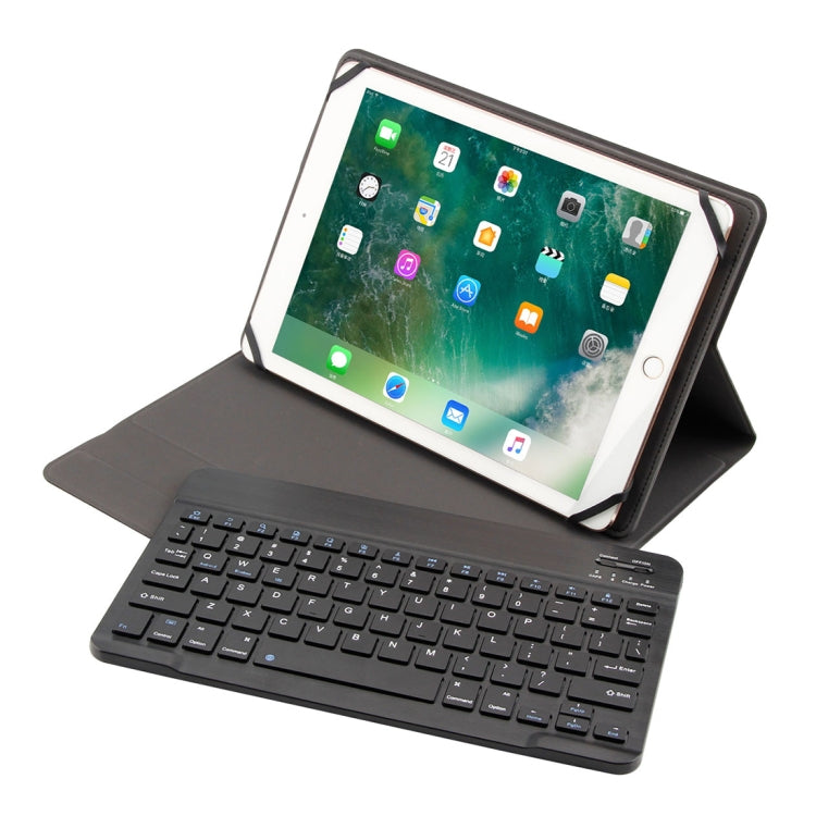 TY-1031 ユニバーサル Bluetooth 3.0 ABS ブラッシュドテクスチャ キーボード + レザー タブレットケース iOS、Windows、Android タブレットPC 9-10.5インチ対応, TY-1031
