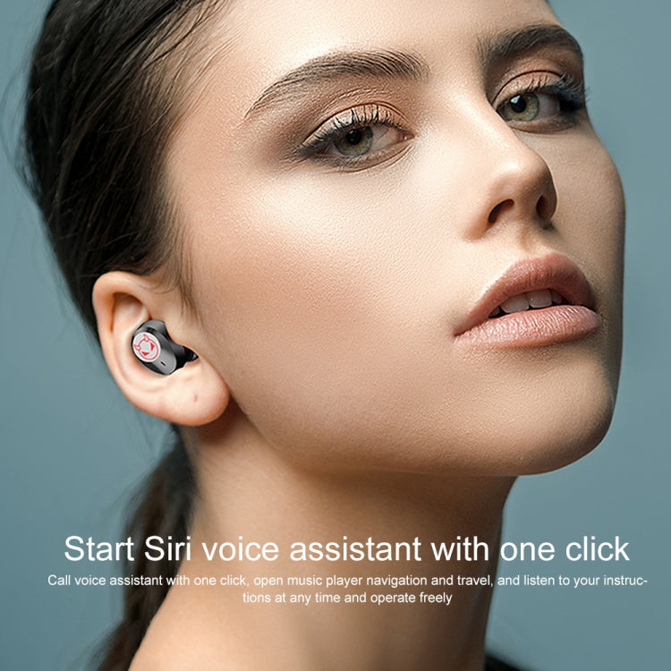 M23 リトルデビル柄 インテリジェントノイズキャンセリング タッチ式Bluetoothイヤホン 三画面バッテリー表示＆ミラー充電ボックス付き、HD通話＆Siri対応