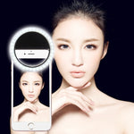 iPhone、Galaxy、Huawei、Xiaomi、LG、HTCおよびその他スマートフォン用 充電式セルフィービューティーライト 調節可能クリップ＆USBケーブル付き