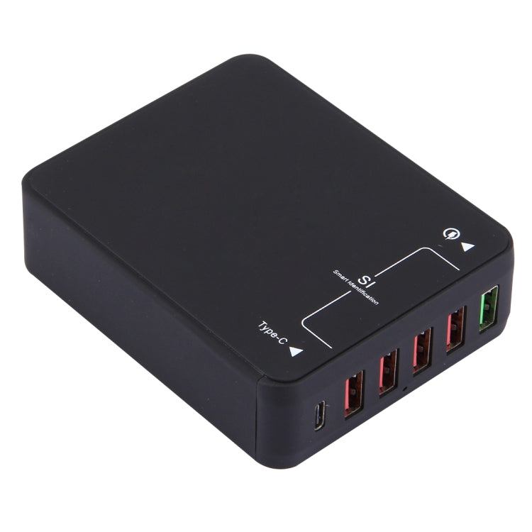Q8118 1 クイックチャージ 3.0 + 4 スマート識別 USB + 1 USB-C / Type-C 3.1 デスクトップ USB チャージャー