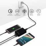 Q8118 1 クイックチャージ 3.0 + 4 スマート識別 USB + 1 USB-C / Type-C 3.1 デスクトップ USB チャージャー