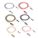 1m 編み込みスタイル金属ヘッド 58芯 8ピンからUSB 2.0 データ/充電ケーブル
