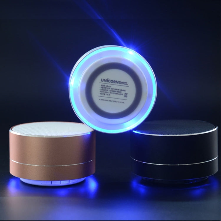 A10 ミニポータブル Bluetooth スピーカー 内蔵マイク＆LED、ハンズフリー通話＆TFカード対応