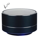 A10 ミニポータブル Bluetooth スピーカー 内蔵マイク＆LED、ハンズフリー通話＆TFカード対応