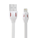 REMAX RC-035i レーザーシリーズ 1m 2.1A 8ピン to USB データ同期充電ケーブル LEDインジケーター付き、ホワイト