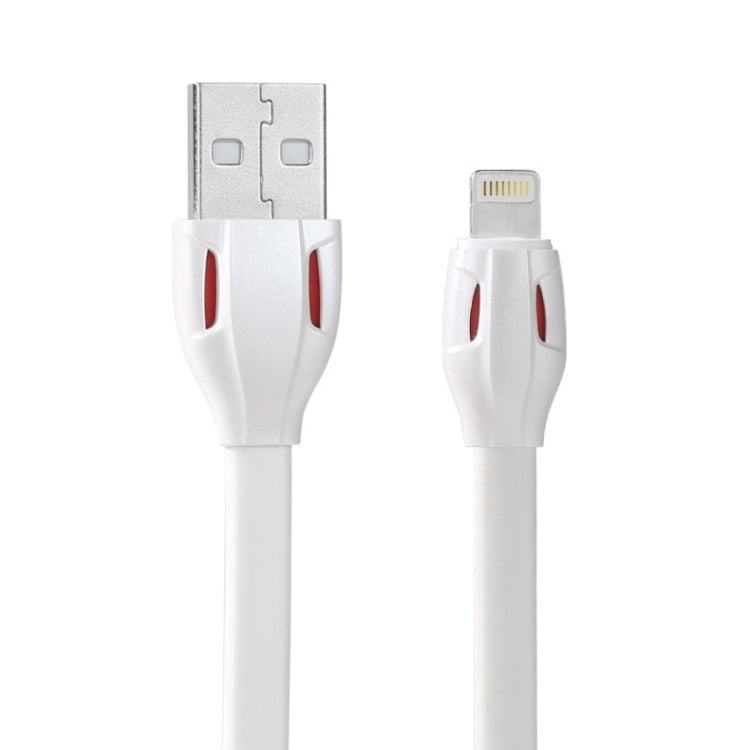 REMAX RC-035i レーザーシリーズ 1m 2.1A 8ピン to USB データ同期充電ケーブル LEDインジケーター付き、ホワイト