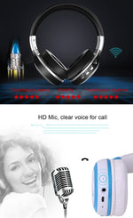Zealot B19 折りたたみヘッドバンド Bluetoothステレオミュージックヘッドセット iPhone、Galaxy、Huawei、Xiaomi、LG、HTCおよびその他スマートフォン対応 ディスプレイ付き