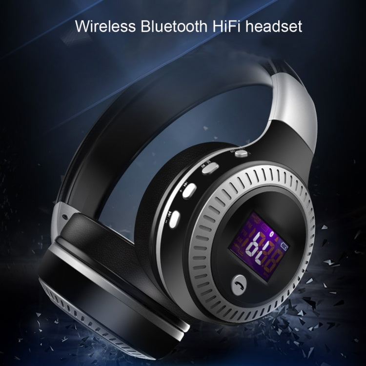Zealot B19 折りたたみヘッドバンド Bluetoothステレオミュージックヘッドセット iPhone、Galaxy、Huawei、Xiaomi、LG、HTCおよびその他スマートフォン対応 ディスプレイ付き