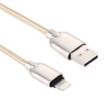 1m 編み込み 108銅芯 8ピン to USB データ同期充電ケーブル iPhone、iPad用