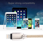 1m 編み込み 108銅芯 8ピン to USB データ同期充電ケーブル iPhone、iPad用
