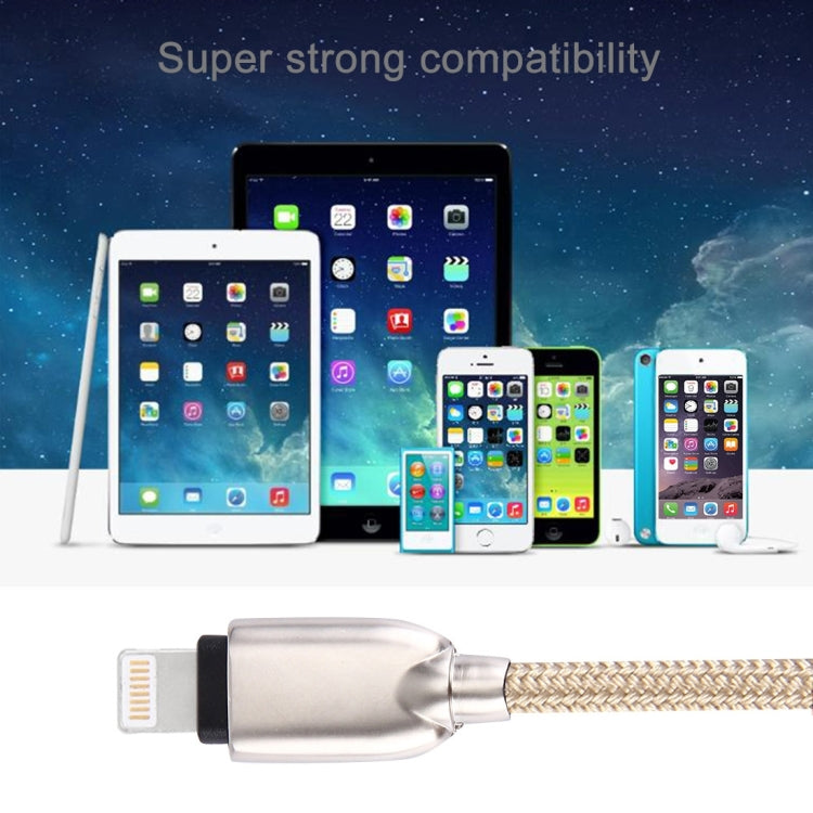 1m 編み込み 108銅芯 8ピン to USB データ同期充電ケーブル iPhone、iPad用