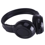 BS-N65 ヘッドバンド折りたたみ式ステレオHiFiワイヤレスヘッドホン ヘッドセット LCD画面＆TFカードスロット＆LEDインジケーターライト＆FM機能付き, BS-N65