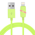 1m 円形ボビン ギフトボックススタイル 8ピン to USB データ同期ケーブル インジケーター付き iPhone、iPad用