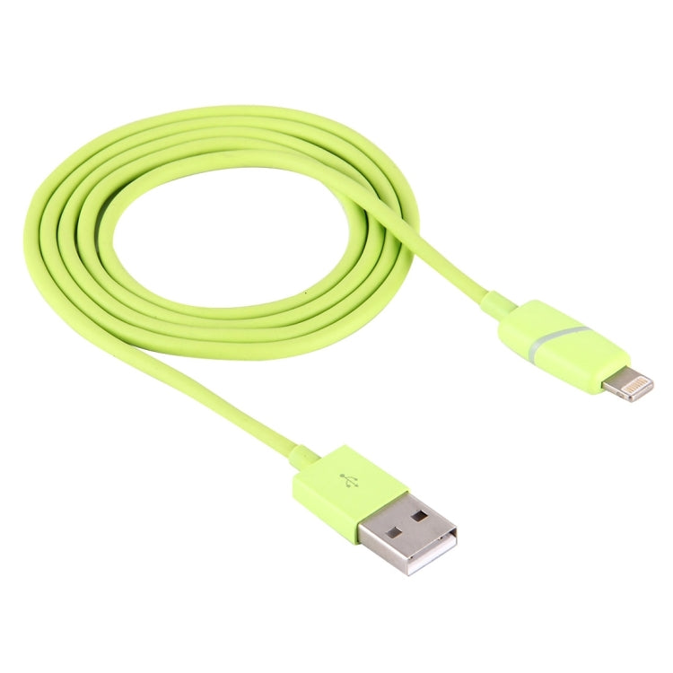 1m 円形ボビン ギフトボックススタイル 8ピン to USB データ同期ケーブル インジケーター付き iPhone、iPad用