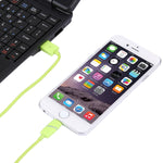 1m 円形ボビン ギフトボックススタイル 8ピン to USB データ同期ケーブル インジケーター付き iPhone、iPad用