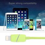 1m 円形ボビン ギフトボックススタイル 8ピン to USB データ同期ケーブル インジケーター付き iPhone、iPad用