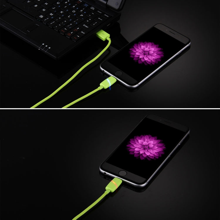 1m 円形ボビン ギフトボックススタイル 8ピン to USB データ同期ケーブル インジケーター付き iPhone、iPad用