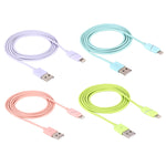1m 円形ボビン ギフトボックススタイル 8ピン to USB データ同期ケーブル インジケーター付き iPhone、iPad用