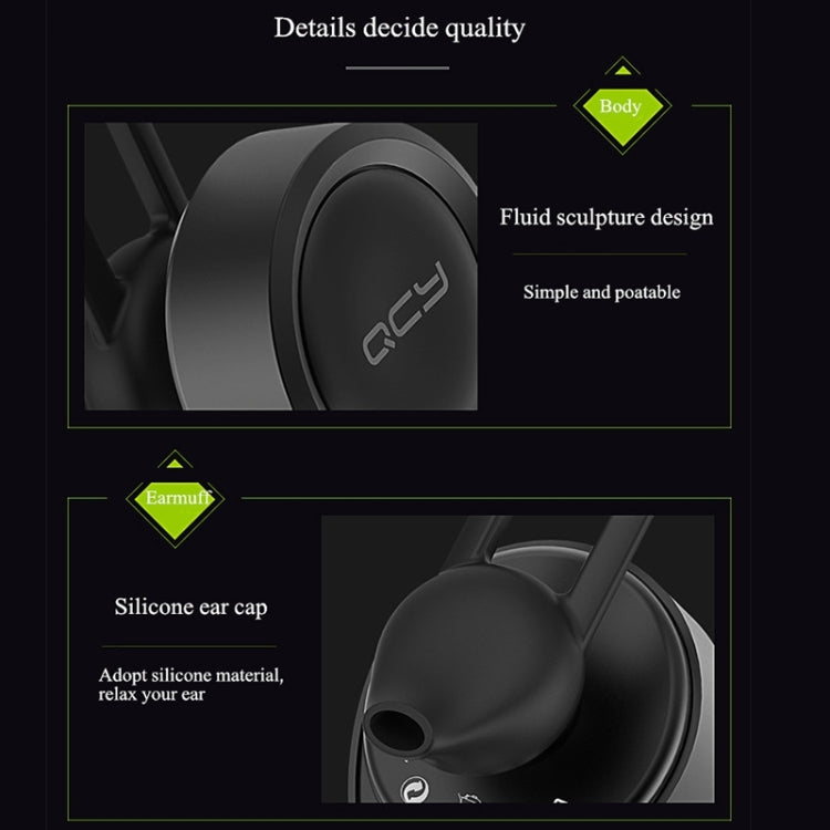 QCY J11 ユニバーサルドライビングワイヤレスBluetooth 4.1 マイク付きイヤホン スマホやその他Bluetooth機器対応, 有効Bluetooth距離: 10M