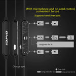 AWEI A921BL ワイヤレススポーツ磁気Bluetoothイヤホン ワイヤーコントロール＋マイク付き