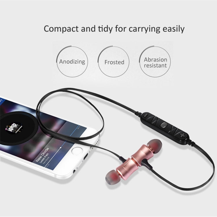 AWEI A921BL ワイヤレススポーツ磁気Bluetoothイヤホン ワイヤーコントロール＋マイク付き