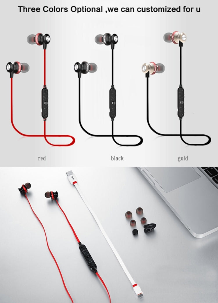 AWEI A980BL ワイヤレススポーツ磁気Bluetoothイヤホン ワイヤーコントロール対応 ハンズフリー通話対応