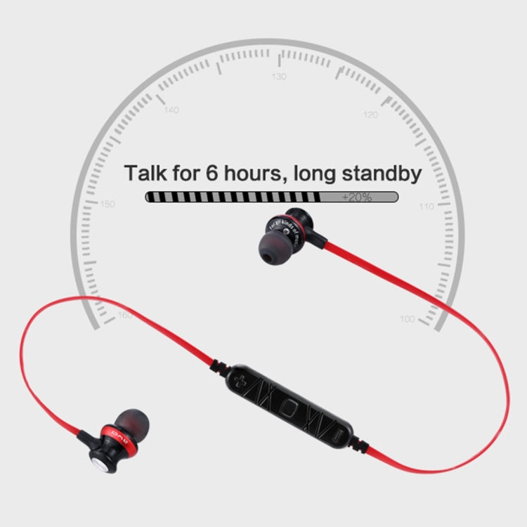 AWEI A980BL ワイヤレススポーツ磁気Bluetoothイヤホン ワイヤーコントロール対応 ハンズフリー通話対応