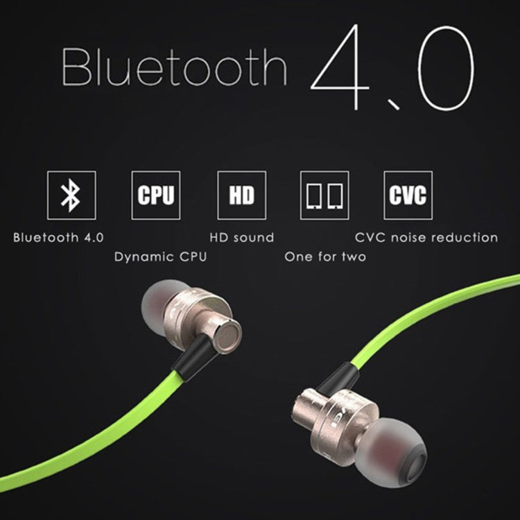AWEI A990BL ワイヤレススポーツ Bluetooth ステレオイヤホン ワイヤーコントロール＋マイク付き、ハンズフリー通話対応