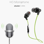 AWEI A990BL ワイヤレススポーツ Bluetooth ステレオイヤホン ワイヤーコントロール＋マイク付き、ハンズフリー通話対応