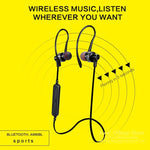 AWEI A990BL ワイヤレススポーツ Bluetooth ステレオイヤホン ワイヤーコントロール＋マイク付き、ハンズフリー通話対応