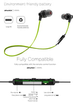 AWEI A990BL ワイヤレススポーツ Bluetooth ステレオイヤホン ワイヤーコントロール＋マイク付き、ハンズフリー通話対応