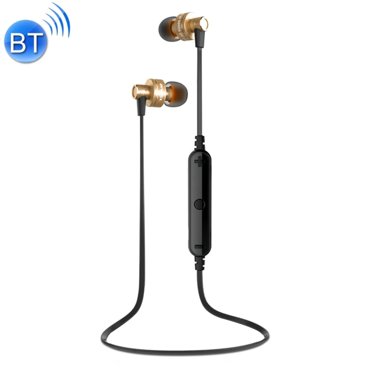AWEI A990BL ワイヤレススポーツ Bluetooth ステレオイヤホン ワイヤーコントロール＋マイク付き、ハンズフリー通話対応