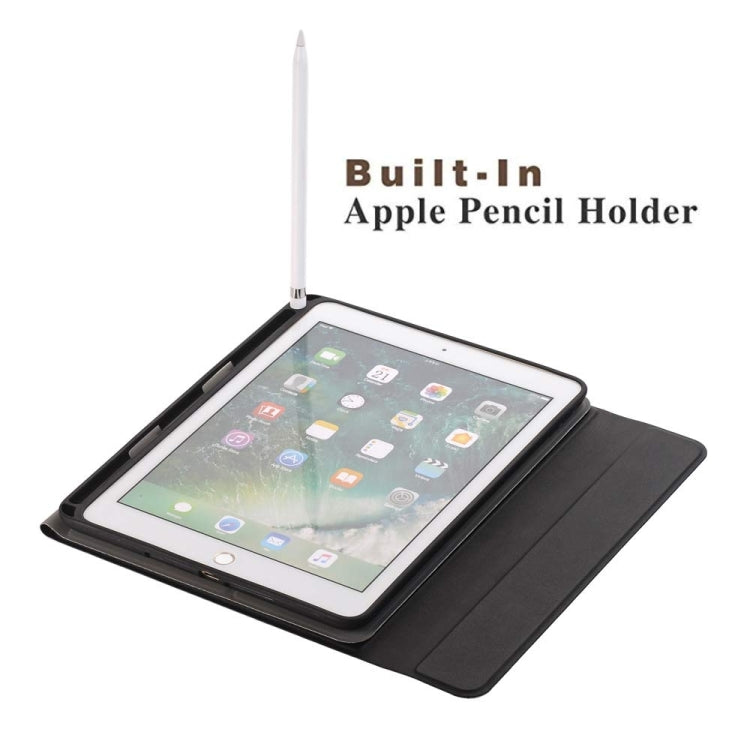 取り外し可能なBluetoothキーボード + ホルダー＆ペンホルダー付き横開きレザータブレットケース iPad Pro 9.7インチ、iPad Air、iPad Air 2、iPad 9.7インチ（2017）、iPad 9.7インチ（2018）用、A07B ブルー、A07B ローズゴールド、A07B ブラック、A07B ゴールド