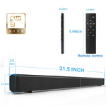 サウンドバー LP-09 (CE0148) ホームシアター Bluetooth ワイヤレスサウンドバースピーカー リモコン付き CE0148 ブラック