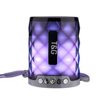 T&G TG155 Bluetooth 4.2 ミニポータブルワイヤレスBluetoothスピーカー カラフルライト付き