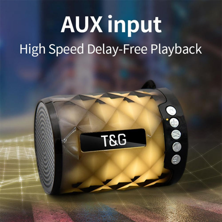 T&G TG155 Bluetooth 4.2 ミニポータブルワイヤレスBluetoothスピーカー カラフルライト付き