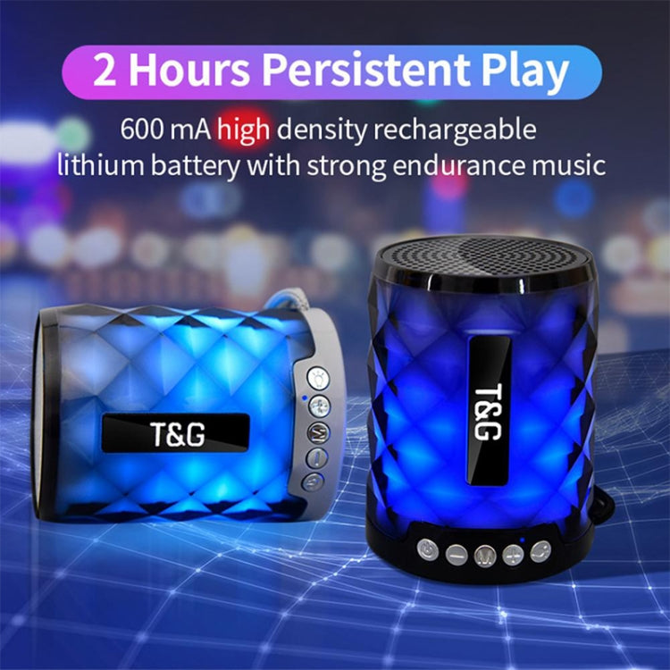 T&G TG155 Bluetooth 4.2 ミニポータブルワイヤレスBluetoothスピーカー カラフルライト付き